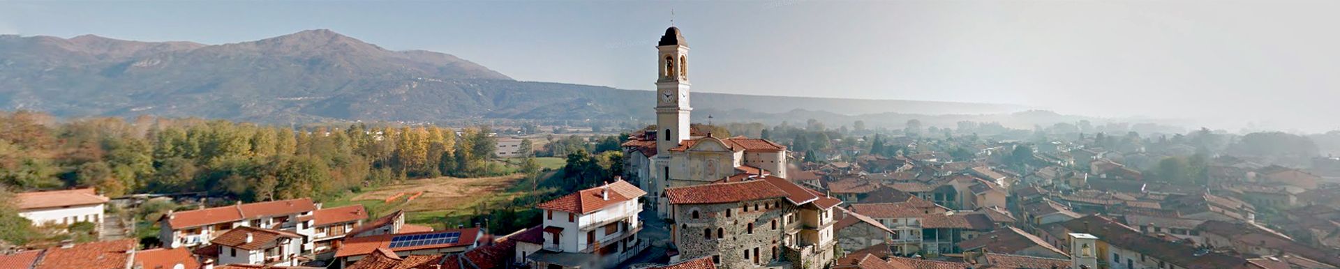 vista del comune di strambino