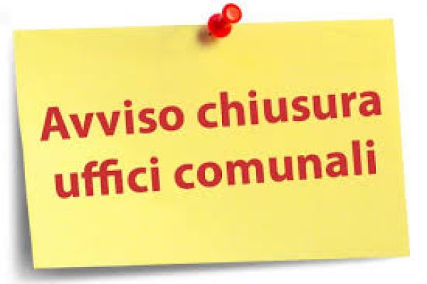  CHIUSURA UFFICI IL 5 DICEMBRE 2025 